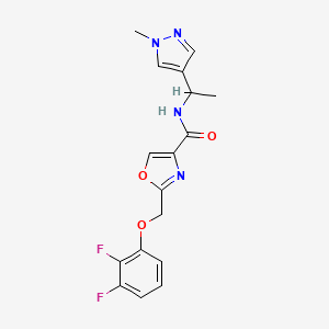 2-[(2,3-difluorophenoxy)methyl]-N-[1-(1-methyl-1H-pyrazol-4-yl)ethyl]-1,3-oxazole-4-carboxamide