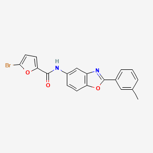 molecular formula C19H13BrN2O3 B6037823 5-bromo-N-[2-(3-methylphenyl)-1,3-benzoxazol-5-yl]-2-furamide 