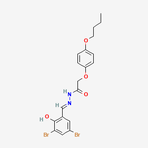 molecular formula C19H20Br2N2O4 B6037827 2-(4-butoxyphenoxy)-N'-(3,5-dibromo-2-hydroxybenzylidene)acetohydrazide 