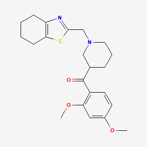 (2,4-dimethoxyphenyl)[1-(4,5,6,7-tetrahydro-1,3-benzothiazol-2-ylmethyl)-3-piperidinyl]methanone