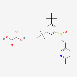 5-{2-[(3,5-di-tert-butylphenyl)sulfinyl]ethyl}-2-methylpyridine oxalate