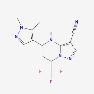 5-(1,5-dimethyl-1H-pyrazol-4-yl)-7-(trifluoromethyl)-4,5,6,7-tetrahydropyrazolo[1,5-a]pyrimidine-3-carbonitrile