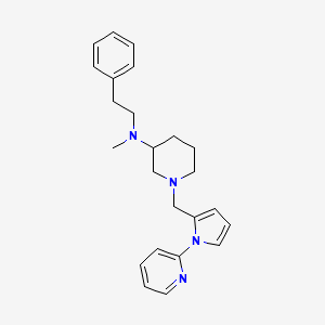 molecular formula C24H30N4 B6037873 N-methyl-N-(2-phenylethyl)-1-{[1-(2-pyridinyl)-1H-pyrrol-2-yl]methyl}-3-piperidinamine 