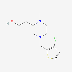 2-{4-[(3-chloro-2-thienyl)methyl]-1-methyl-2-piperazinyl}ethanol trifluoroacetate (salt)