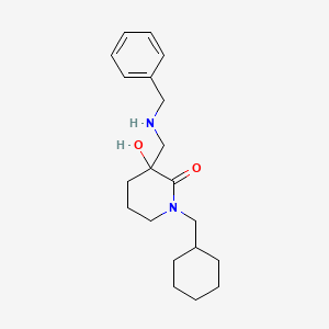 3-[(benzylamino)methyl]-1-(cyclohexylmethyl)-3-hydroxy-2-piperidinone