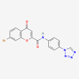 7-bromo-4-oxo-N-[4-(1H-tetrazol-1-yl)phenyl]-4H-chromene-2-carboxamide