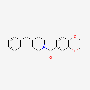 4-benzyl-1-(2,3-dihydro-1,4-benzodioxin-6-ylcarbonyl)piperidine