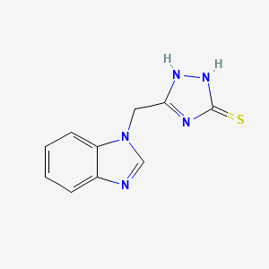5-(1H-benzimidazol-1-ylmethyl)-4H-1,2,4-triazole-3-thiol