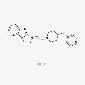 molecular formula C23H29BrN4 B6038003 1-[2-(4-benzyl-1-piperidinyl)ethyl]-2,3-dihydro-1H-imidazo[1,2-a]benzimidazole hydrobromide 
