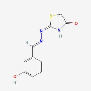 3-hydroxybenzaldehyde (4-oxo-1,3-thiazolidin-2-ylidene)hydrazone