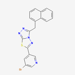 6-(5-Bromo-3-pyridinyl)-3-(1-naphthylmethyl)[1,2,4]triazolo[3,4-b][1,3,4]thiadiazole