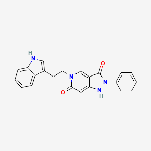 5-[2-(1H-indol-3-yl)ethyl]-4-methyl-2-phenyl-1H-pyrazolo[4,3-c]pyridine-3,6(2H,5H)-dione