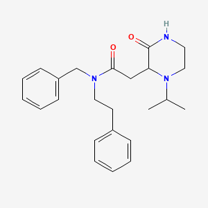 N-benzyl-2-(1-isopropyl-3-oxo-2-piperazinyl)-N-(2-phenylethyl)acetamide