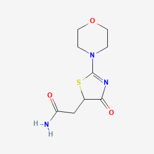 2-[2-(4-Morpholinyl)-4-oxo-4,5-dihydro-1,3-thiazol-5-yl]acetamide