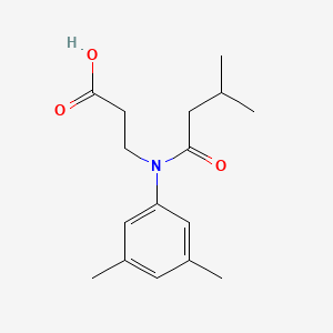 3-[N-(3,5-dimethylphenyl)-3-methylbutanamido]propanoic acid