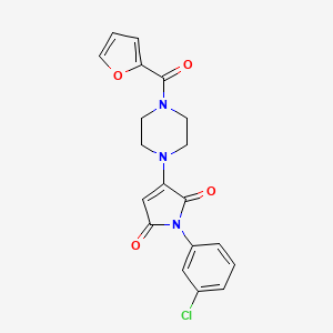 1-(3-chlorophenyl)-3-[4-(2-furoyl)-1-piperazinyl]-1H-pyrrole-2,5-dione
