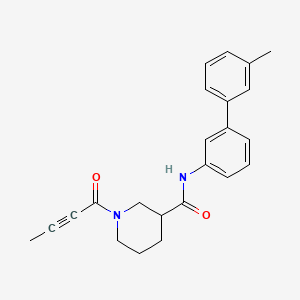 molecular formula C23H24N2O2 B6038187 1-(2-butynoyl)-N-(3'-methyl-3-biphenylyl)-3-piperidinecarboxamide 