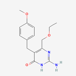 2-amino-6-(ethoxymethyl)-5-(4-methoxybenzyl)-4-pyrimidinol