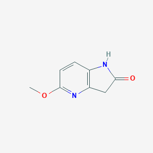 molecular formula C8H8N2O2 B060382 5-甲氧基-4-氮杂-2-氧吲哚 CAS No. 178393-14-1