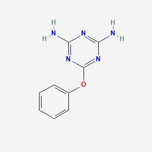 molecular formula C9H9N5O B6038217 6-phenoxy-1,3,5-triazine-2,4-diamine CAS No. 1467-72-7