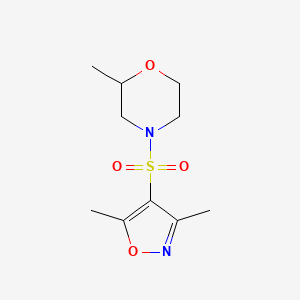 4-[(3,5-Dimethyl-1,2-oxazol-4-yl)sulfonyl]-2-methylmorpholine
