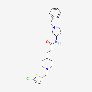 N-(1-benzyl-3-pyrrolidinyl)-3-{1-[(5-chloro-2-thienyl)methyl]-4-piperidinyl}propanamide