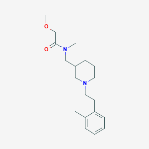 molecular formula C19H30N2O2 B6038265 2-methoxy-N-methyl-N-({1-[2-(2-methylphenyl)ethyl]-3-piperidinyl}methyl)acetamide 