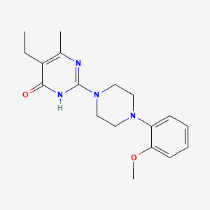 5-ethyl-2-[4-(2-methoxyphenyl)-1-piperazinyl]-6-methyl-4(3H)-pyrimidinone