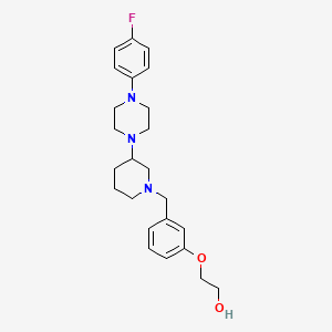 2-[3-({3-[4-(4-fluorophenyl)-1-piperazinyl]-1-piperidinyl}methyl)phenoxy]ethanol