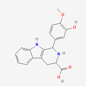 1-(3-hydroxy-4-methoxyphenyl)-2,3,4,9-tetrahydro-1H-beta-carboline-3-carboxylic acid