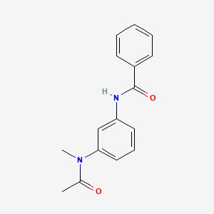 molecular formula C16H16N2O2 B6038348 N-{3-[acetyl(methyl)amino]phenyl}benzamide 