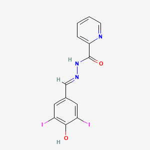 molecular formula C13H9I2N3O2 B6038403 N'-(4-hydroxy-3,5-diiodobenzylidene)-2-pyridinecarbohydrazide 