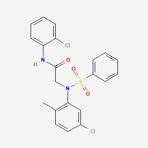 N~2~-(5-chloro-2-methylphenyl)-N~1~-(2-chlorophenyl)-N~2~-(phenylsulfonyl)glycinamide