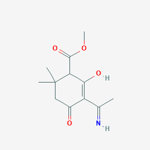 methyl 5-(1-aminoethylidene)-2,2-dimethyl-4,6-dioxocyclohexanecarboxylate