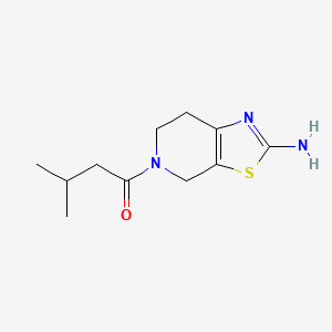 molecular formula C11H17N3OS B603850 5-(3-Methylbutanoyl)-4,5,6,7-tetrahydro[1,3]thiazolo[5,4-c]pyridin-2-amine CAS No. 1018247-31-8