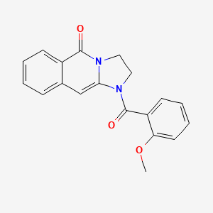 molecular formula C19H16N2O3 B603861 1-(2-methoxybenzoyl)-2,3-dihydroimidazo[1,2-b]isoquinolin-5(1H)-one CAS No. 1144481-17-3