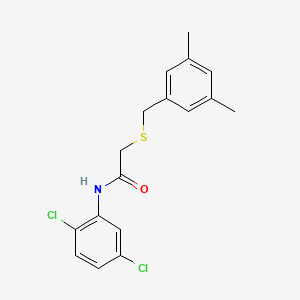 molecular formula C17H17Cl2NOS B6038657 N-(2,5-dichlorophenyl)-2-[(3,5-dimethylbenzyl)thio]acetamide 