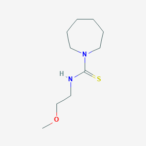 molecular formula C10H20N2OS B6038678 N-(2-methoxyethyl)-1-azepanecarbothioamide 