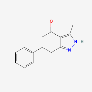 3-methyl-6-phenyl-1,5,6,7-tetrahydro-4H-indazol-4-one