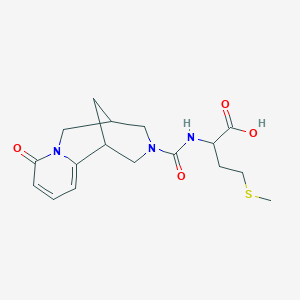 molecular formula C17H23N3O4S B6038772 N-[(6-oxo-7,11-diazatricyclo[7.3.1.0~2,7~]trideca-2,4-dien-11-yl)carbonyl]methionine 