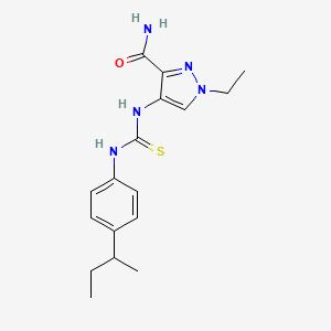 4-({[(4-sec-butylphenyl)amino]carbonothioyl}amino)-1-ethyl-1H-pyrazole-3-carboxamide