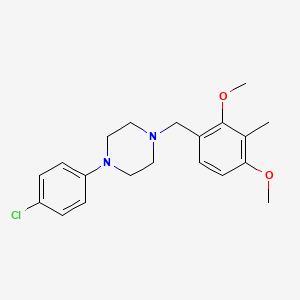 1-(4-chlorophenyl)-4-(2,4-dimethoxy-3-methylbenzyl)piperazine