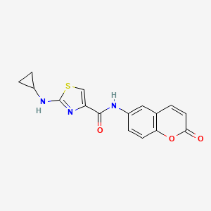 2-(cyclopropylamino)-N-(2-oxo-2H-chromen-6-yl)-1,3-thiazole-4-carboxamide