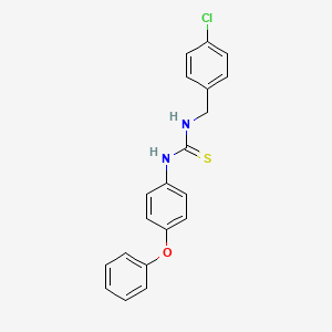 molecular formula C20H17ClN2OS B6038854 N-(4-chlorobenzyl)-N'-(4-phenoxyphenyl)thiourea 