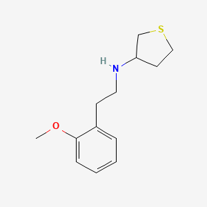 molecular formula C13H19NOS B6038863 N-[2-(2-methoxyphenyl)ethyl]tetrahydro-3-thiophenamine 