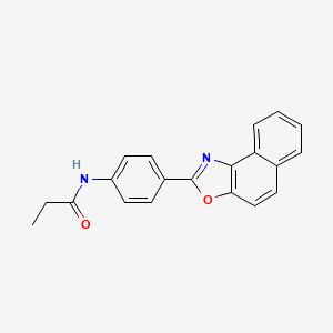 molecular formula C20H16N2O2 B6038906 N-(4-naphtho[1,2-d][1,3]oxazol-2-ylphenyl)propanamide 