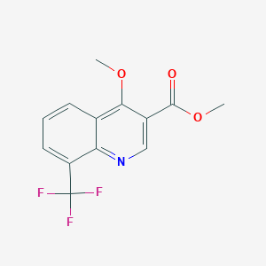 molecular formula C13H10F3NO3 B6038969 methyl 4-methoxy-8-(trifluoromethyl)-3-quinolinecarboxylate 