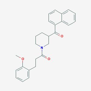 {1-[3-(2-methoxyphenyl)propanoyl]-3-piperidinyl}(1-naphthyl)methanone