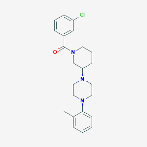 1-[1-(3-chlorobenzoyl)-3-piperidinyl]-4-(2-methylphenyl)piperazine