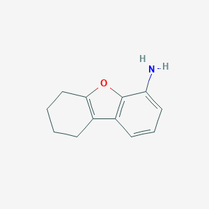 molecular formula C12H13NO B060391 6,7,8,9-Tetrahydro-dibenzofuran-4-ylamine CAS No. 174187-07-6